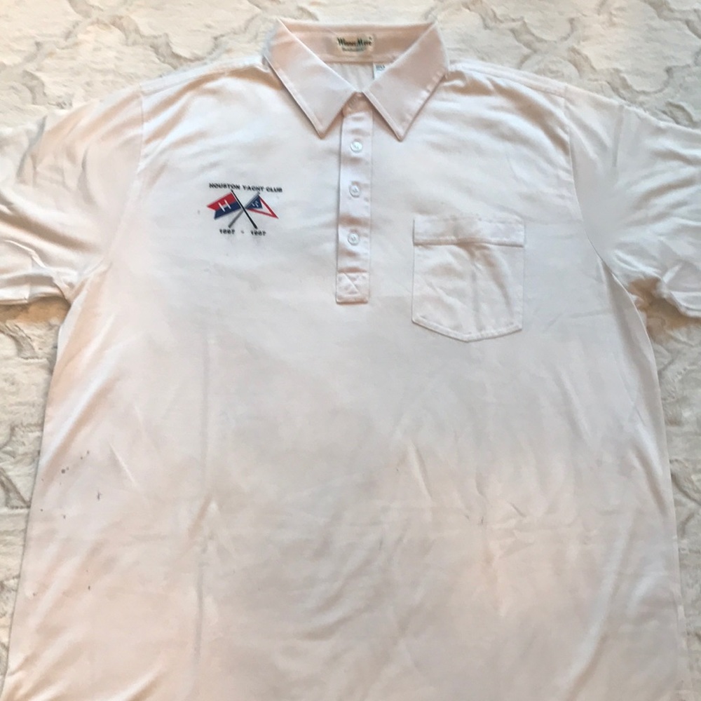 Houston Yacht Club vintage centennial golf shirt